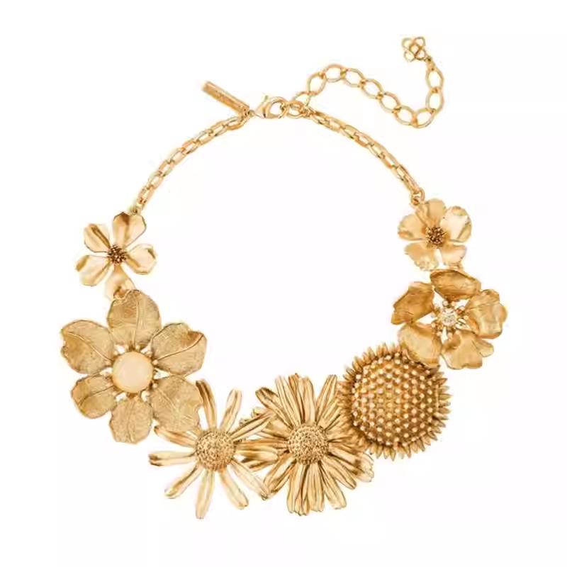 Collier de Luxe Oscar Style Vintage Émail