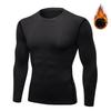Men's High-Elastic Quick-Dry Sports Tights with Velvet Warmth