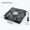 Ventilator de răcire DC 12V 120x25mm 12cm cu controler de viteză AC 110V 220V de la 3V la 12V pentru Cooler Componentă Receptor Xbox DVR