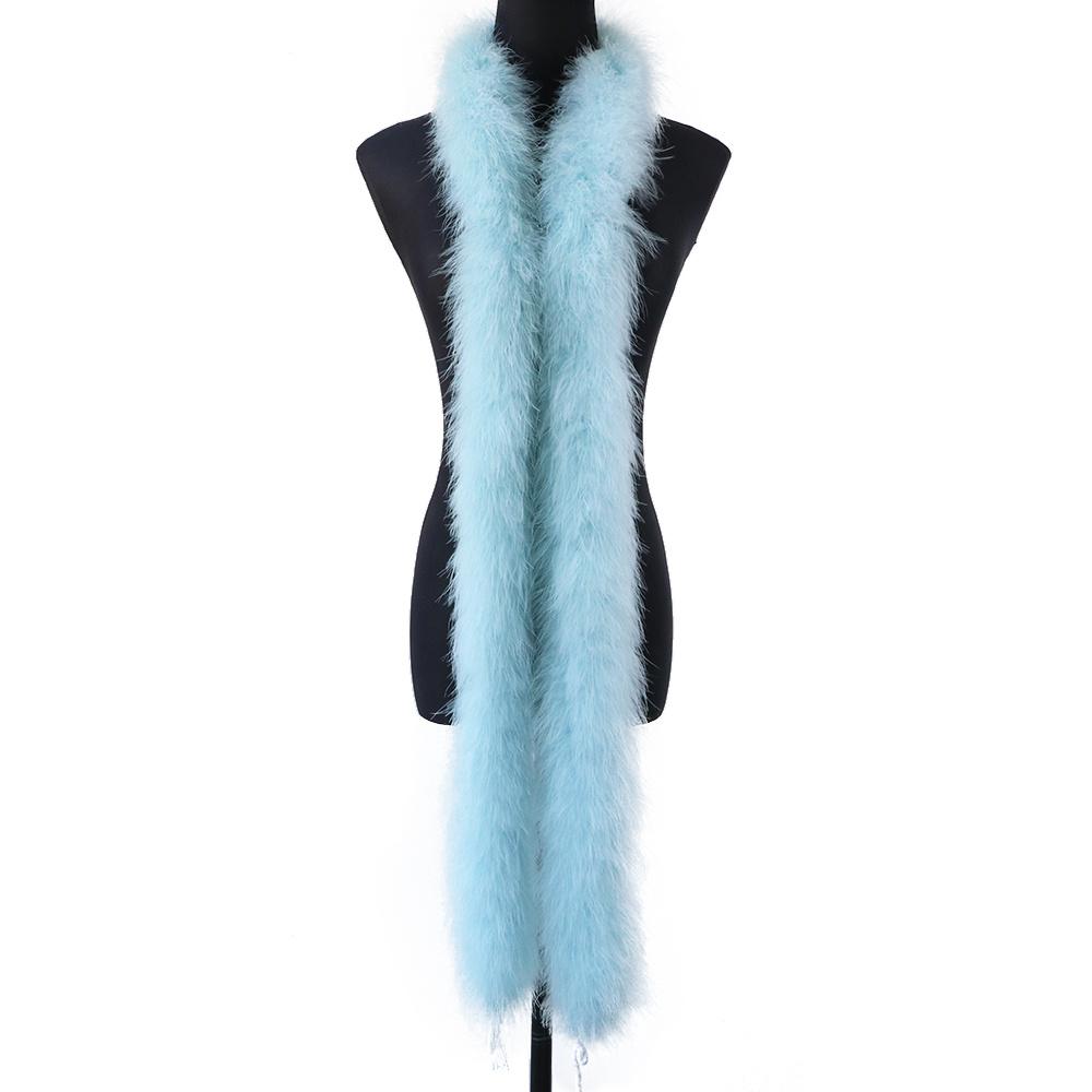 DIY 50Gram Pink Fluffy Turkey Marabou Feathers Boa for Wedding Carnival Dress Costumes Decoration Scarf Shawl Boas Sewing Crafts 2M