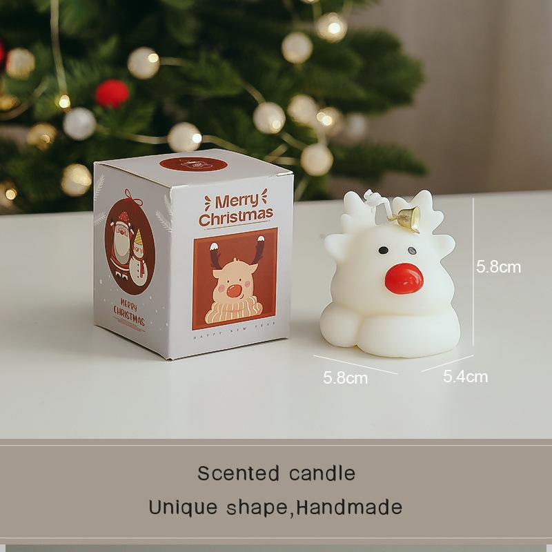 

Лось Рождественская ароматическая свеча сувенир ручная работа ароматическая восковая свеча Рождественский аромат 1