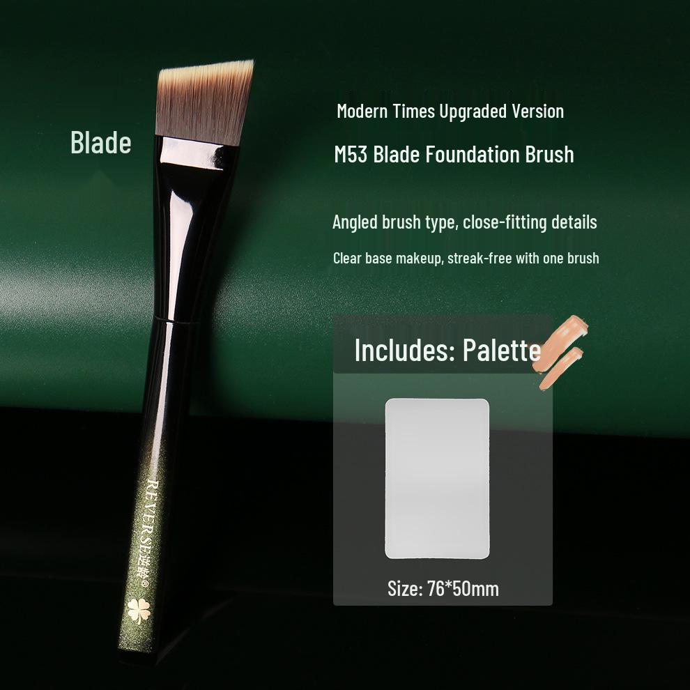 

Anti-Aging M53 Foundation Brush - Non-Absorbing, Seamless, Transparent, Portable; Perfect for Quick Makeup.
