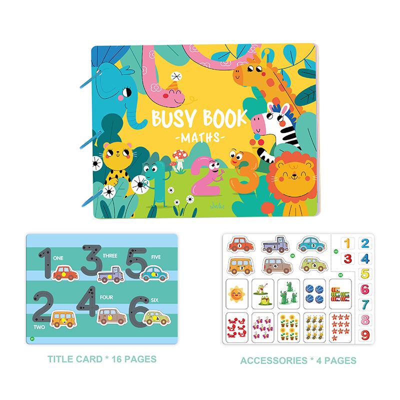 

Montessori Scene Stickers For Children Diy Hand-On Puzzle Reusable Books Cartoon Learning Cognition Toys For Kids Gift