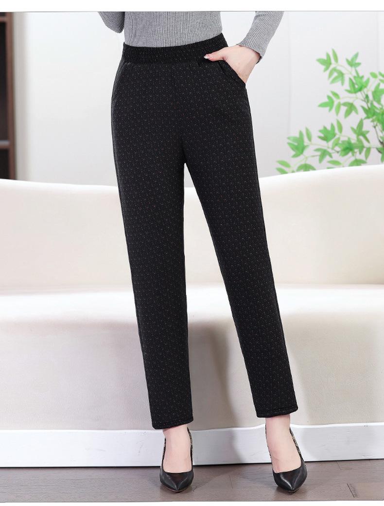 

Women s Winter High-Waisted, Velvet-Lined, Loose-Fit Camel Cotton Pants for Cold Weather 5X