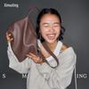 Ximuting Love Gummy Women's Cowhide Tote Crossbody Bag
