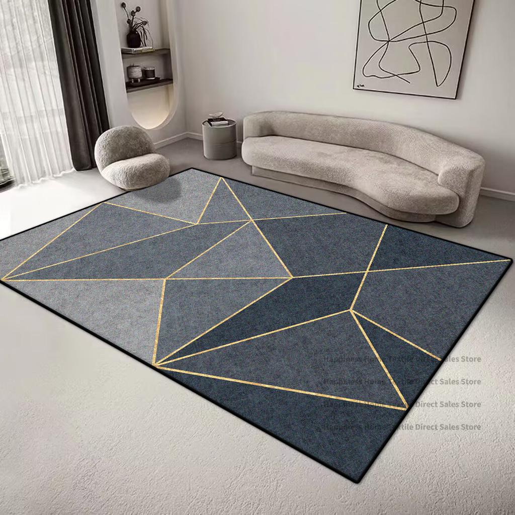 Geometrischer Teppich im nordischen Stil für Wohnzimmer Minimalismus Dekoration Schlafzimmer Große Teppiche 200x300CM Bürobereich Rutschfeste Bodenmatte