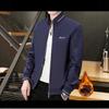 Men's Slim Fit Korean Style Jacket with Fleece Lining, Stand Collar, Versatile Casual Trend.