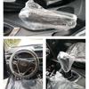 50pcs Disposable Universal Car Transparent Steering Wheel Cover Waterproof