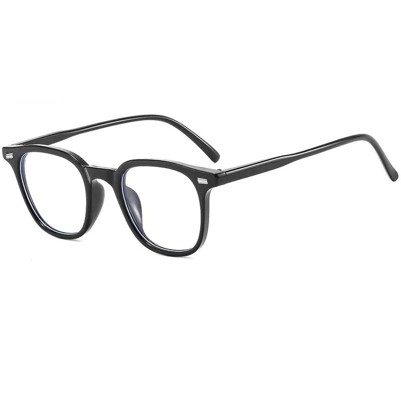 Square Anti Blue Light Glasses Fashion Retro Classic Women Men Computer Gaming Eye Protective Plain Spectacles