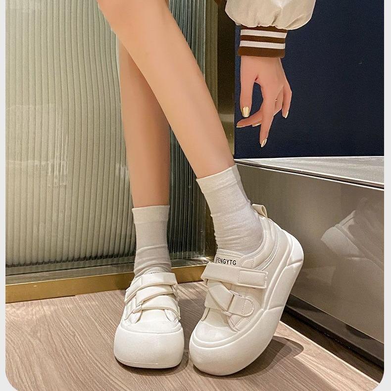 Spring New Shoes Ins Trendy Little White Shoes Genuine Leather White Shoes Women's Sports and Leisure Board Shoes