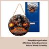 Halloween Door Hanger Sign 2D Halloween Wood Signs Pirate Captain Haunted House Pumpkin White Ghost Festival Decor For Yard Home