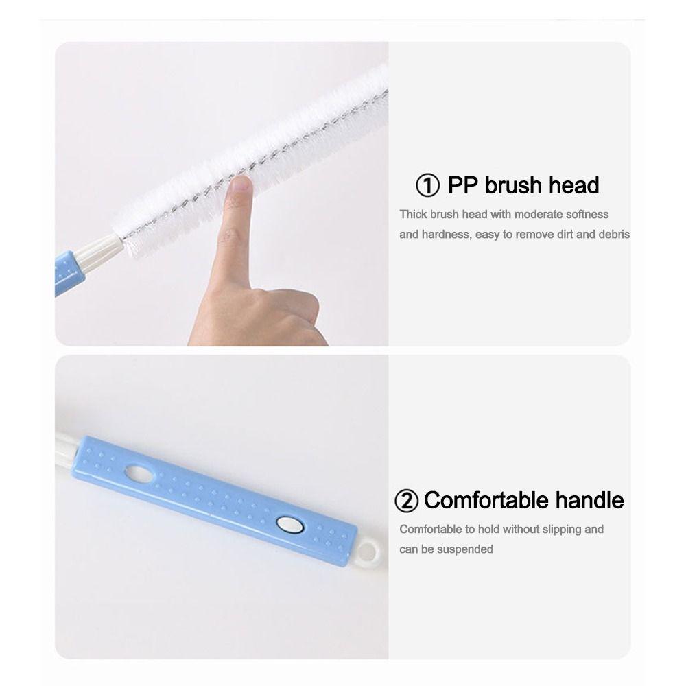 Long Handle Bottle Brush Cleaner Narrow-mouth Flexible Cup Brush No Dead Angles Water Bucket Cleaning Brush