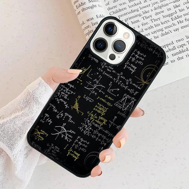 Physics Chemical Mathematics Phone Case For iPhone 17 Air 16 16e 15 14 plus 11 12 13 Pro max Bumper Shell Cover coque