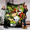 1pc Ben 10 Outdoor Flannel Throw Blanket Soft, Lightweight & Warm for Sofa, Office