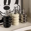 Nordischer Keramik Seifenspender Donut Lotionflasche Shampoo Spülung Duschgel Spender Toiletten Badezimmer Zubehör