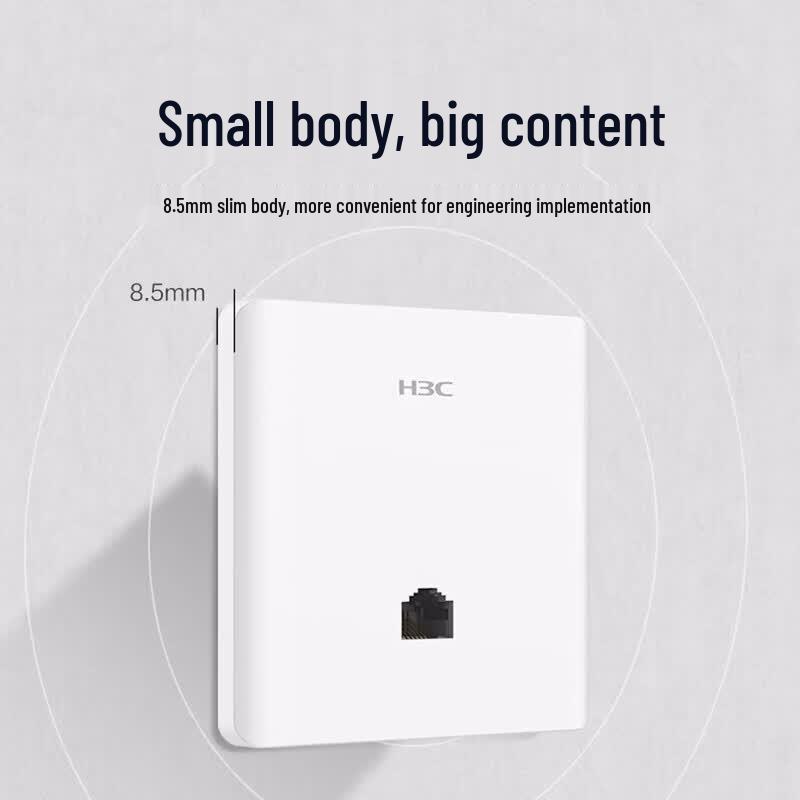 

H3C WiFi 6 1500M Dual-Band Gigabit PoE Wireless AP Panel (CN version)