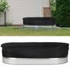 Hot Tub Cover Heavy Duty Drawstring UV Proof Reusable Waterproof Dust-Proof Oxford Cloth Outdoor Oval Stock-Tank Pool Cover Yard Supplies