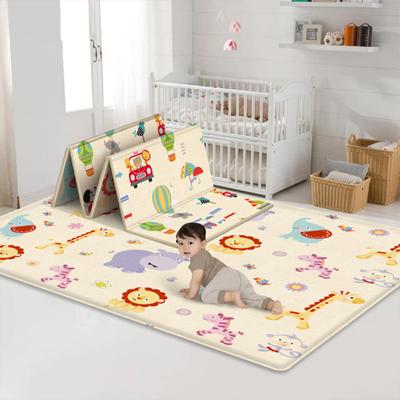 Baby Play Mat Waterproof Thickening Foldable Crawling Mat Cute Cartoon Printing Activity Playmats