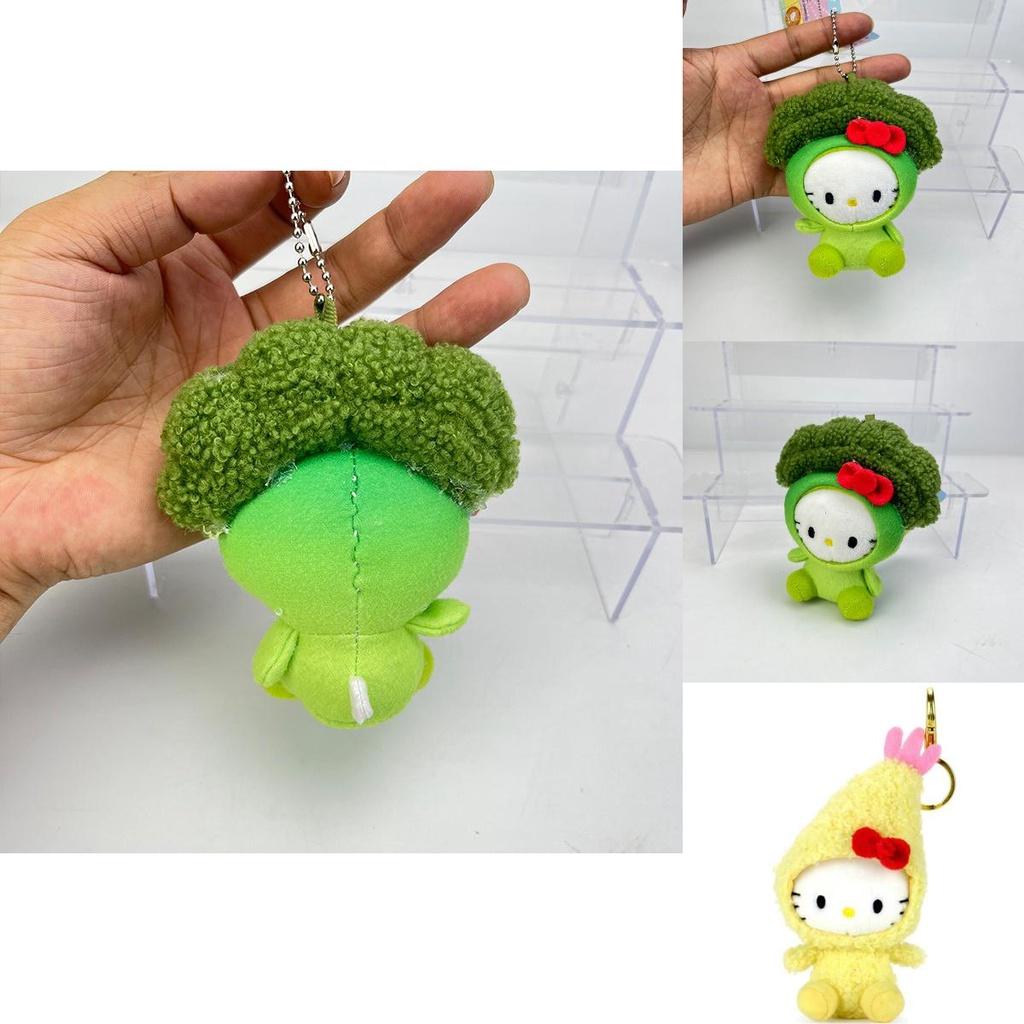 Hellokitty Shrimp Plush Toy Backpack Pendant Cute And Fluffy Kitty Design