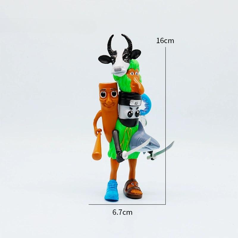 Set Jucării Figurine Italian Brainrot Tung Sahur Figurine Tralalero Tralala Bombardino Crocodilo Rechin Bananini Model Decor Cadou