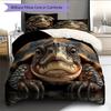 Turtle Close-up Pattern Bedding Home Decoration Birthday Gift (1 * Duvet Cover + 2 * Pillowcase, Without Core)