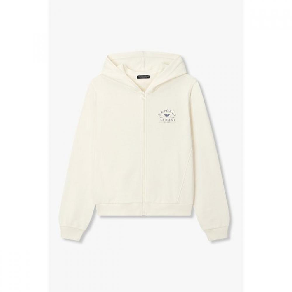 Emporio Armani Women S Lounge Hoodie Zipper Arch Logo 0826138503 S(90)