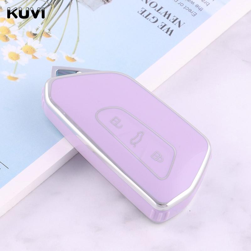 TPU Car Key Case Cover for VW Volkswagen/Golf 8 MK8 ID.3 ID.4 /Cupra/Skoda/Octavia A8/SEAT/Leon MK4 2020 2021/Formentor/Tarraco