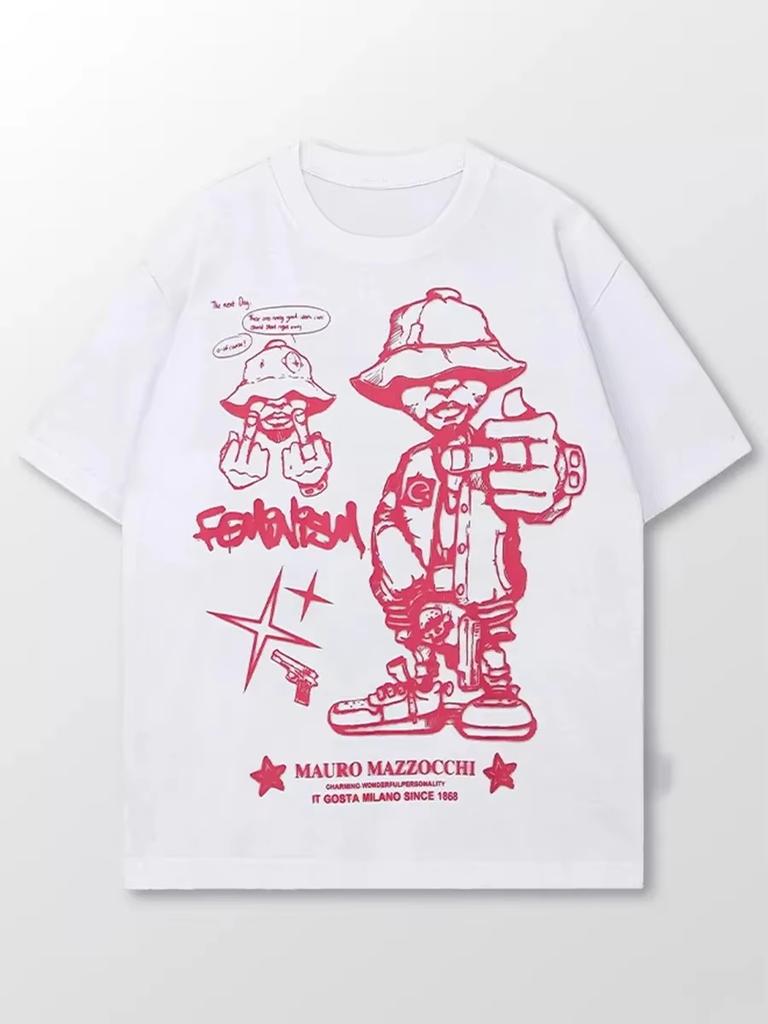 New Spring Summer Men and Women Top T Shirt Summer New Loose Casual Cotton Couple Top Short Sleeve