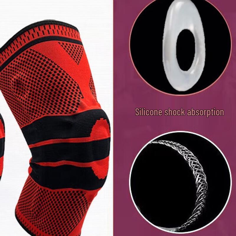 Dingo Sports Compression Knee Support with Spring & Silicone