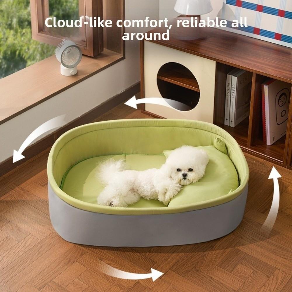 Universal Small Dog Sofa with Cooling Mat and Pillow Sleeping Mat New Summer Pet Bed