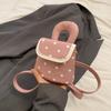 Cute Wave Point Shoulder Bag Sweet Mini Lipstick Bag Portable Mini Crossbody Bag  Outdoor