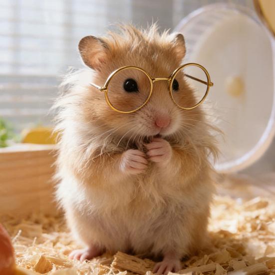 5 Adet/Set Retro Hamster Gözlüğü Mini Metal Yuvarlak Çerçeveli Evcil Hayvan Gözlükleri Hamsterler için Küçük Hayvan Gözlükleri Gine Domuzları Tavşanlar Fotoğraf Aksesuarları
