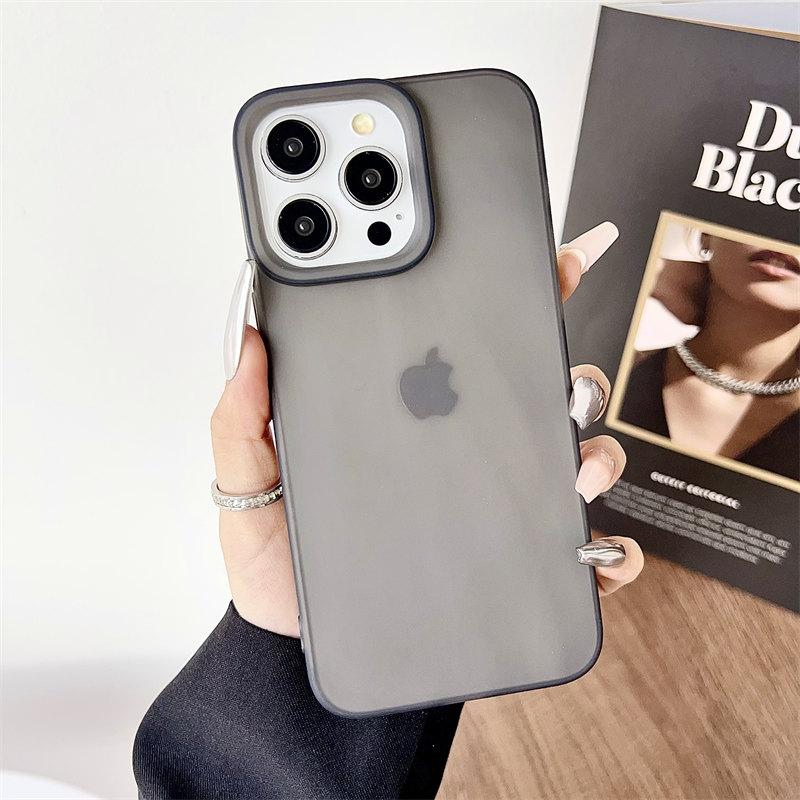 Jednoduchý cukríkovo farebný mäkký silikónový matný kryt pre iPhone 15 Pro Max 14 Plus 13 12 11 Pro XR XS Kryt s komplexnou ochranou proti pádu