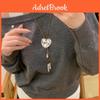 Y2k Heart Pendant Necklace With Geometric Alloy Design For Bohemian Fashion Fans