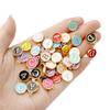 AZ Alphanumeric Epoxy Alloy Double-Sided Pendant for DIY Jewelry & Accessories