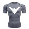 Maglia Compressiva Manica Corta Estiva Uomo Top Sportivo T-shirt da Corsa Asciugatura Rapida Palestra Allenamento