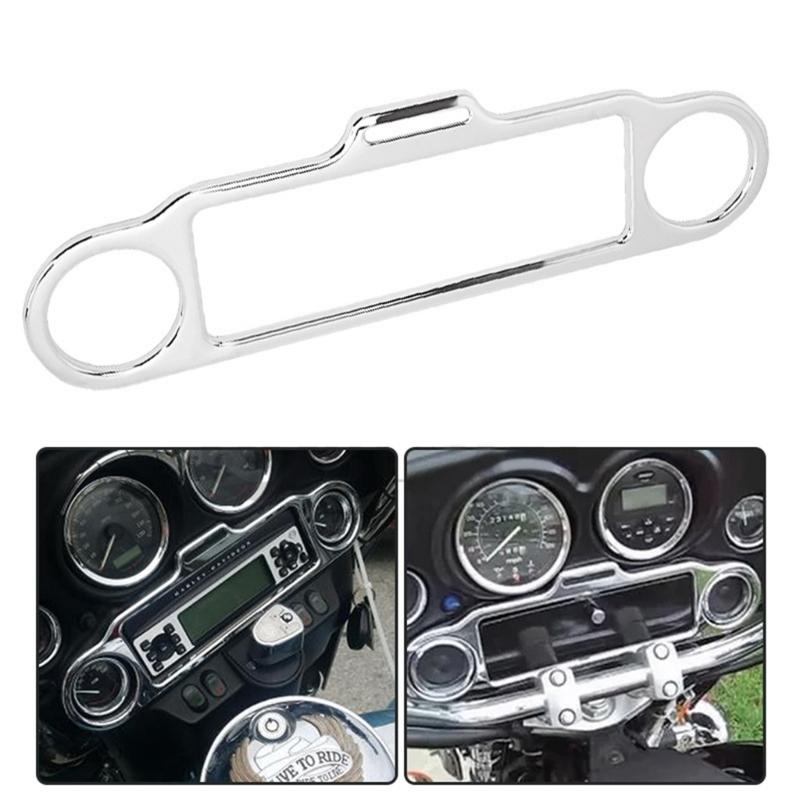 Street Gliding Motorcycle Scooter Instrument Speedometer Bezel Speaker Stereo Accent Trim Rings Cover Eye Catching Frame