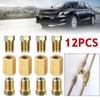 12Pcs 3/16" Brake Line Fittings Inverted Pipeline Accessories Brass Unions Female Union Brake Line Connector