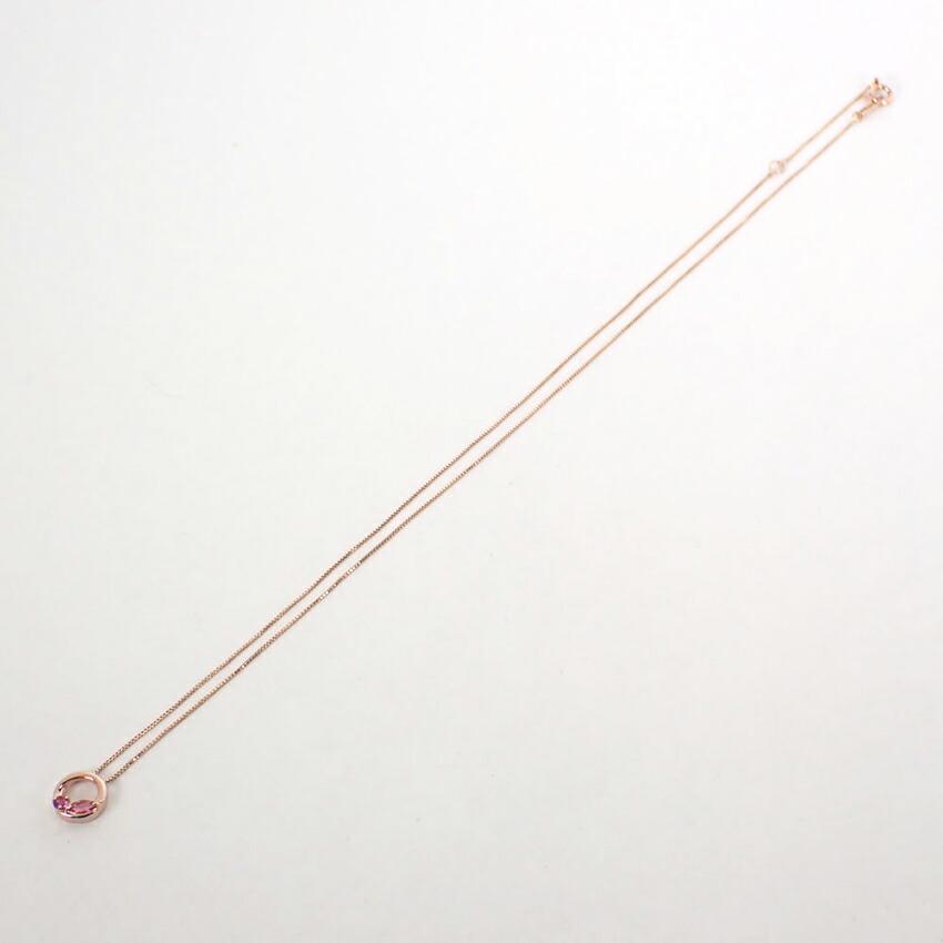 [Used] K10PG pink tourmaline pendant/g466-56