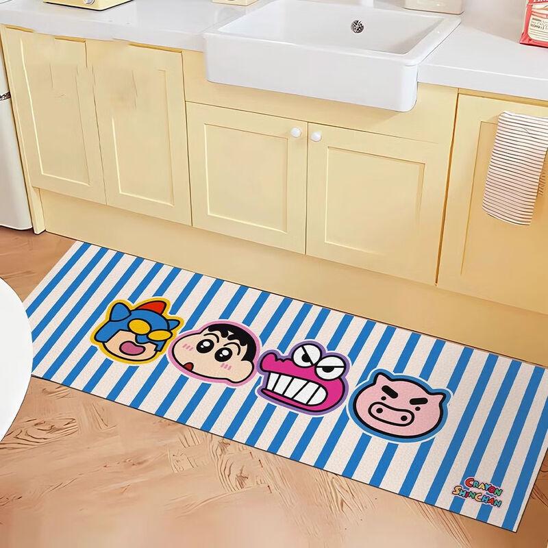 

Crayon Shin-chan Striped Absorbent Kitchen Mat Set 40x60cm + 40x120cm Set