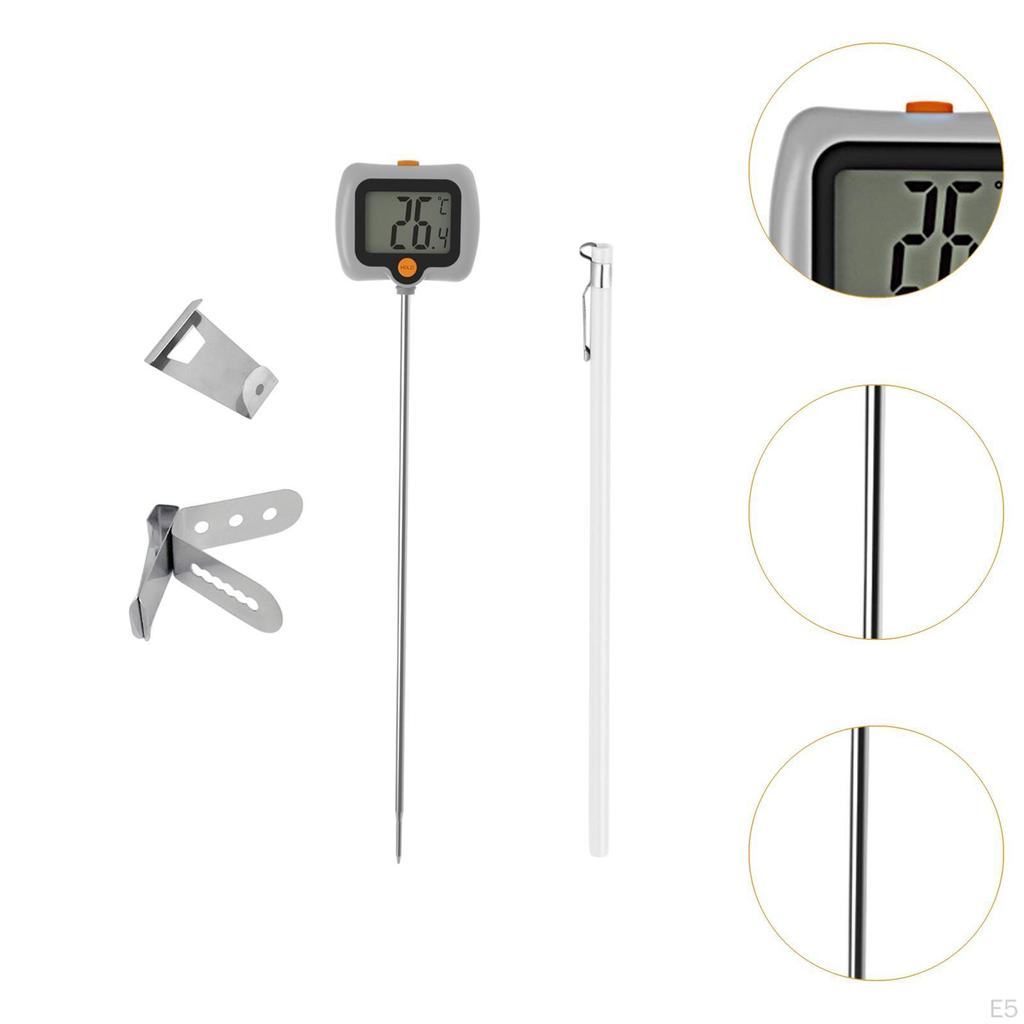Digital Meat Insert Thermometer Cooking Food Multifunction Long Probe for Candy Beef