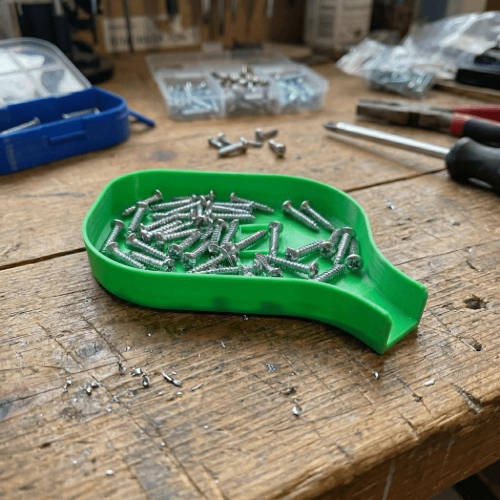 Quick Sorting Funnel Tray Anti-Spill Hardware Tray Small Parts Organizer Screw Storage
