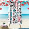 Cozy Cute Cartoon Cat & Animal Print 2D Flat Print Beach Towel, Large Soft Quick Dry Towel for Beach Camping SwimmingZSTJ0915372