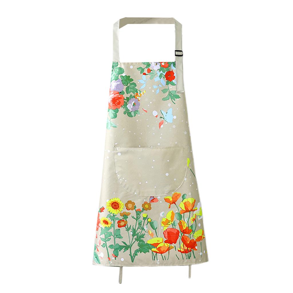 Waterproof Apron with Breathable Fabric Oil-proof Kitchen Apron for Home Cooks Cooking Baking Work Clothes Multipurpose