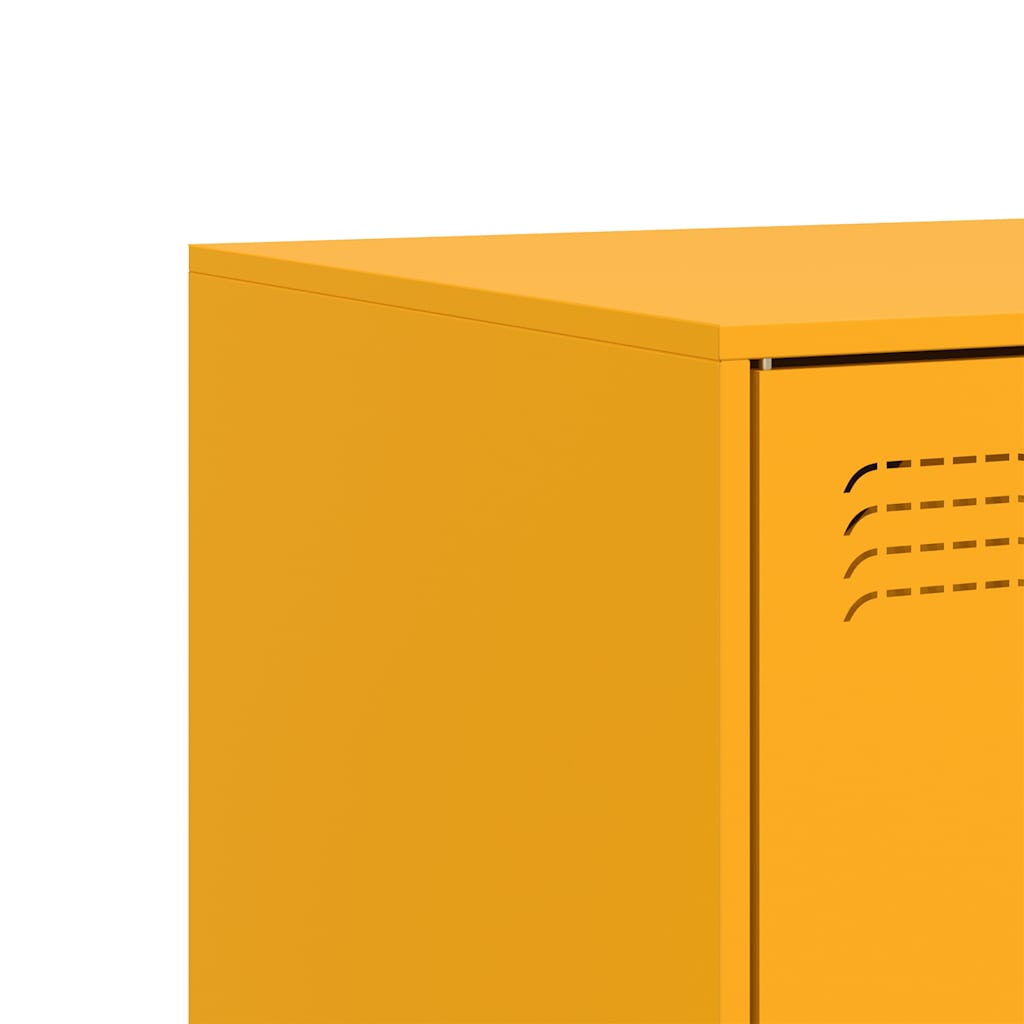 TV Stand Mustard Yellow 99 x 39 x 44 cm Steel