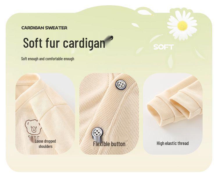 Minnie Fleece Cardigan: Warm Spring/Autumn Jacket for Infants and Toddlers
