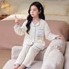 Girls Pajama Set Long Sleeve Cloud Cotton Cartoon Print Sleepwear Ages 8 Kids Home Wear