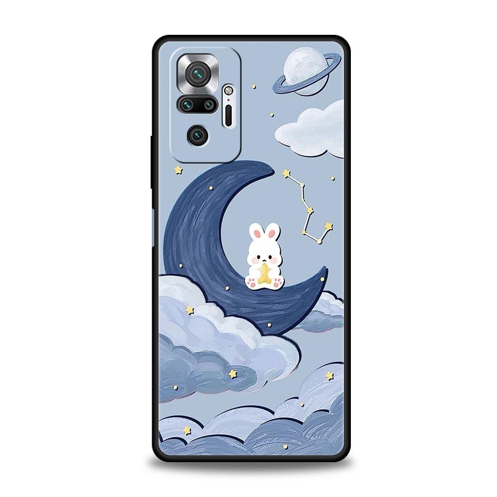 Phone Case For Xiaomi Redmi Note 14 13 12 5G 9S 9 10 11 Pro Plus 4G 9T 14C 13C 12C 10C 9C 9A Soft Cover Cute Colorful Rabbit