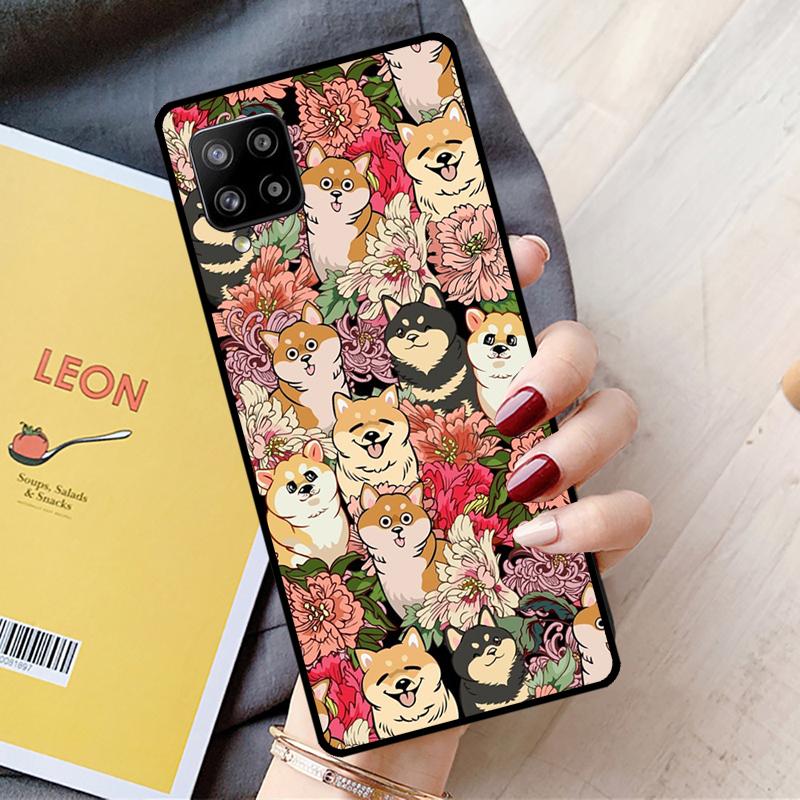 Shiba Inu Cute Cartoon Art For Samsung Galaxy A55 A35 A15 A22 A32 A52 A54 A34 A14 A53 A33 A56 A36 A26 A16 A05 A06 Case