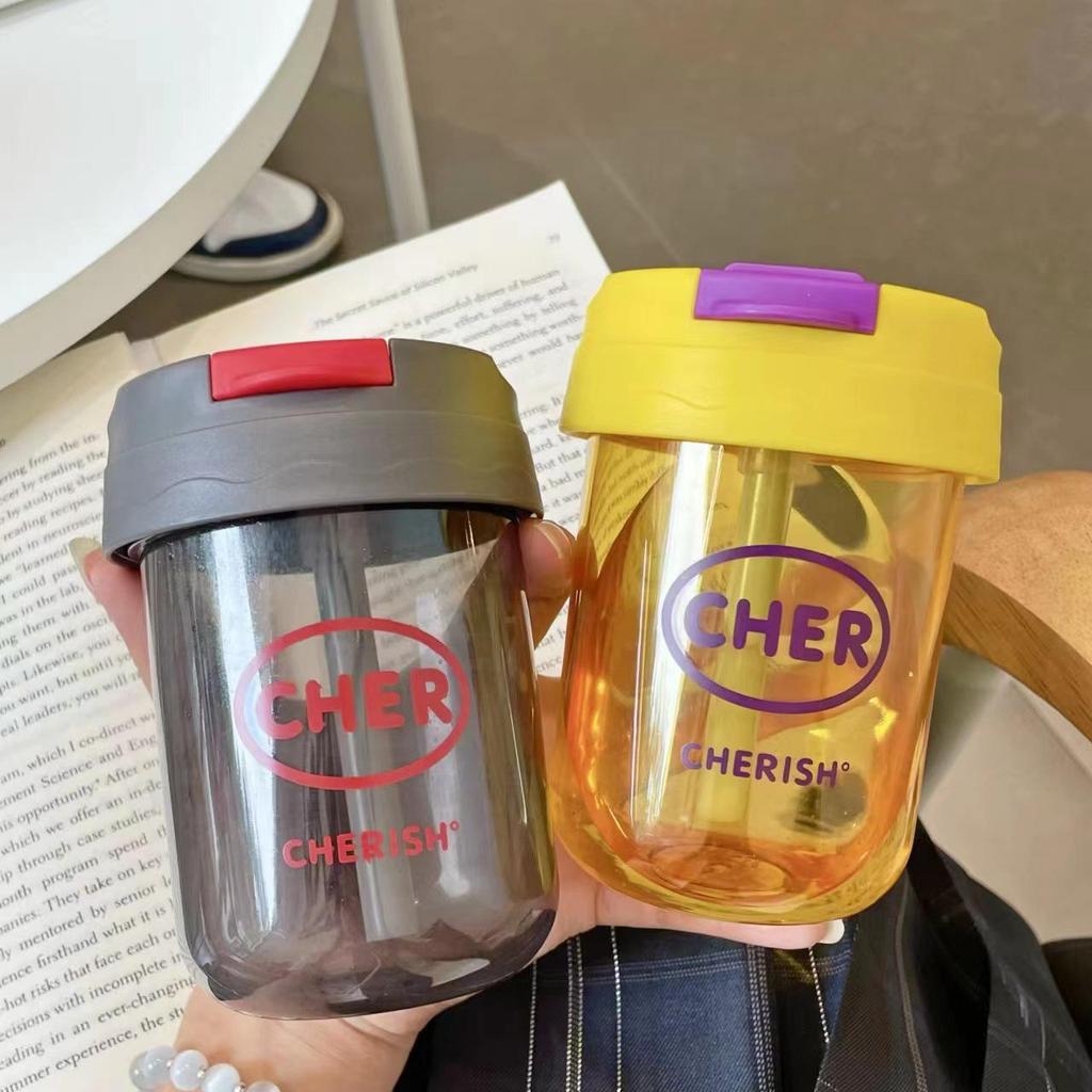 "Mini Men's & Children's Straw Bottle: Water, Coffee, Milk, Juice, Plastic Cup"